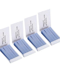 4 pack pH Test Strips Kit with blue litmus paper for water, food, and soil pH testing, showing strips in open packages for quick acid base readouts, 1000ppm detection