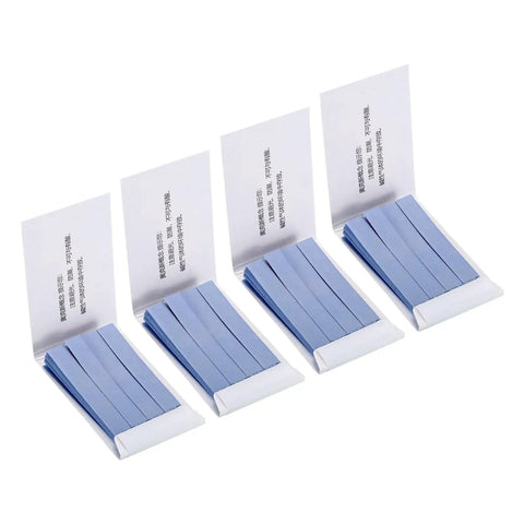 4 pack pH Test Strips Kit with blue litmus paper for water, food, and soil pH testing, showing strips in open packages for quick acid base readouts, 1000ppm detection