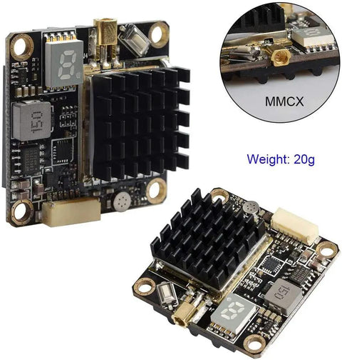 Long Range 5.8GHz FPV VTX With Switchable 250mW 500mW 1000mW 2000mW Output, Built-In Microphone, OSD Smart Audio, MMCX, UART