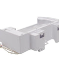 10 Cube Flex Tray Ice Maker Replacement for Model Specific Side By Side Refrigerators, Easy Install, High Quality, Durable Ice Maker Replacement for Select Units, Not Universal, Fits Compatible W10760070 and W10873791 Models, side view showing connectors.