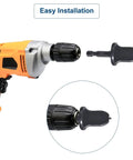 5 Piece Swaging Drill Bit Set For Copper Pipe Flaring, Portable Tube Expander Kit attached to electric drill