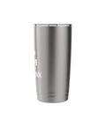 Keep Calm And Go Skiing Stainless Steel Insulated Tumbler Ski Trip Souvenir For Skiers And Snowboarders Funny Saying Travel Cup For the Whole Crew German Ski Town Tribute Durable Cold Keeping Cup For On The Mountain, 16 oz brushed steel
