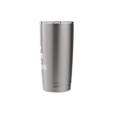 Keep Calm And Go Skiing Stainless Steel Insulated Tumbler Ski Trip Souvenir For Skiers And Snowboarders Funny Saying Travel Cup For the Whole Crew German Ski Town Tribute Durable Cold Keeping Cup For On The Mountain, 16 oz brushed steel