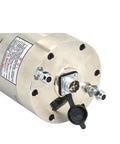 Badass CNC Water Cooled Spindle Motor For Professional Grade Wood Stone And Soft Metal Milling showing connector and label details.
