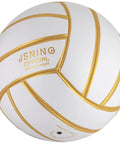 Golden White Volleyball Official Size 5 With Minimalist Design And Vibrant Colors for street, beach, and indoor play