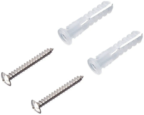Screws and wall anchors for Wall Mounted Coat Rack With Wood Base And Five Double Metal Hooks For Entryway Or Bedroom, Space Saver Storage Organizer