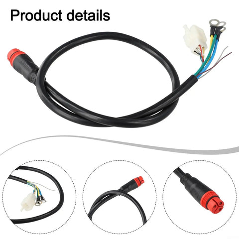 11 Pin E Bike Extension Conversion Cable 1121AM For Bafang 750W 1000W Hub Motor Female Connector Replacement Wire 68cm Long Metal PVC Electric Bicycle Component