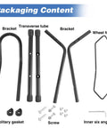 Packaging contents of Two Pack Bike Floor Stand For Mountain And Road Bicycles, Fits 20 To 29 Inch Wheels, 23C To 4.0 Inch Wide Tires.
