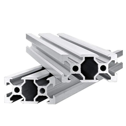 Stacked Five Pack 78.7 Inch V Slot 2040 Aluminum Extrusion With European Standard Anodized Linear Rail For 3D Printers And CNC DIY Projects 2000mm Silver