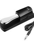Universal Sustain Pedal with Real Pedal Feel and Polarity Switch, Wide Compatibility for Yamaha Casio Roland Korg and More Keyboards