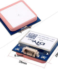GPS Receiver Module 3.3V-5V With Flash Ceramic Antenna 9600bps NMEA-0183 For Arduino FPV Drone Flight Controller, two modules