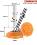 Heavy Duty Adjustable Leveler Feet Set Of Four Thick Carbon Steel Threads Nylon Base Quick Lock Machine Support On Uneven Floors 150mm Rise Height