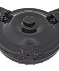 GM Torque Converter TH350 TH400 2700 to 3000 RPM Stall Speed Street and Track Performance Upgrade for Quick Launch and Smooth Acceleration USA Made Budget Friendly black steel torque converter top view