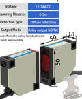 Photoelectric Switch Through Beam Sensor Plug And Play No Brainer Setup 10 To 30V DC And 90 To 240V AC Ready Five Meter Sensing Range