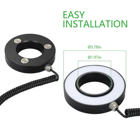 Dead Simple Setup Rock Solid 50Mm Waterproof Led Magnetic Work Light For Cnc Milling Machine Spindle, 3.78in diameter mount.