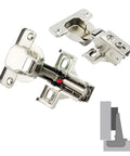 95 Degree Full Overlay Face Frame Cabinet Hinge With 40mm Arm Hydraulic Damper Soft Close For Heavy Thick Doors, multiple angles