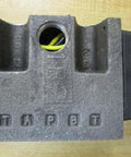 Top view of FD4-FNHS-110SA12 Industrial Hydraulic Solenoid Valve showing metal structure and electrical wire placement.
