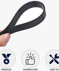 Replacement Vacuum Belts Set For PowerForce Helix Turbo Vacuums Built To Last Easy Install Pro Grade Quality Fits 2191 2190 1700 1701 1797 2691 2692 1240 12B1 68C7 3920 Series Pack Of 2 black rubber vacuum belt held by hand