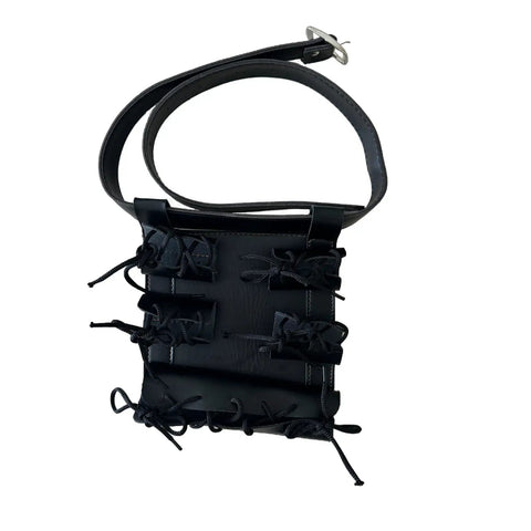3 Sword Holder Belt Bag For Katana And Ninja Swords Adjustable Leather Holster Case With Frog Strap Ring