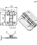 Heavy Duty Stainless Steel Hinges For Cabinets And Doors Industrial Grade Hardware For Furniture And Equipment flat mount design