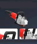 Heavy Workhorse Wall Groover With Onboard Dust Catcher Makes Quick Work Of Concrete Brick Stone Surfaces Delivering Clean Smooth Cuts For Fast Renovations, red handheld concrete cutter.