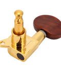 Top Tier Locking Tuning Pegs For Acoustic And Electric Guitar Featuring 3L3R Machine Heads With Screws Bushings And Ferrules To Stop Rust gold tuner
