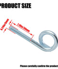 Universal Lawn Mower Rope Guide Bolt Kit For Recoil Starters, 6mm Mounting Thread, Durable Galvanized Iron, 2 Pack, Fits Most Push Mowers And Snow Blowers, Easy Install, Keeps Pull Cord Secured And Aligned, 30mm size