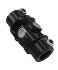 Three Quarter Inch Double D Universal Joint For Steering Shaft Black Coated 35 Degree Bend Total Length 3.25 Inches 83mm