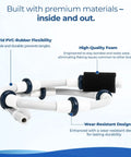 Polaris Compatible B5 Sweep Hose Replacement with Tail Scrubber Wear Rings and Clamp for Polaris 280 380 180 and 480 Pool Cleaners