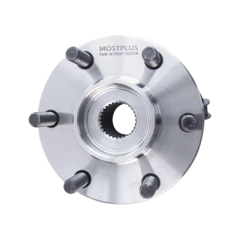 Front view of Front Wheel Hub Bearing Assembly Set Of 2 For 2005-2019 Nissan Frontier 4WD, 2005-2012 Pathfinder 4WD