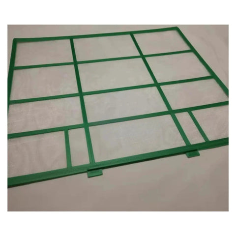 Solid Two Pack Washable Air Conditioner Filters For Split And Window Units Reusable Dust Screen shown from the side.