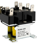DPDT 24V General Purpose Switching Relay For HVAC And Furnace Control Replaces R8222D1014 with visible coil and contacts