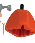 Screwdriver 2.0 Drill Attachment For Quick Ground Screw Installation And Removal, shown with cordless drill and screws.