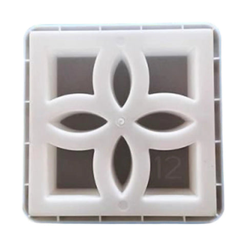 12x12x3 Inch Plastic Concrete Mold Square Window Shape For Wall Yard And Patio Garden Decor Durable Cement Casting Mold For DIY Projects Easy Release Long Lasting And Reusable