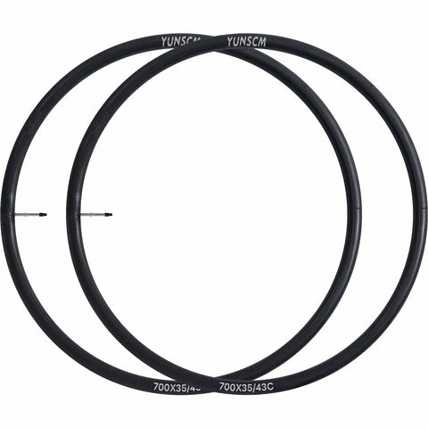 Heavy Duty 700C Bike Inner Tubes 700x35C To 43C With 60mm Presta Valve, Reliable Replacement Tubes For 700x35C 36C 38C 40C 42C 43C, 2 Pack