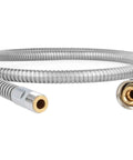 Replacement 59 Inch Metalflex Pull Out Kitchen Faucet Hose In StarLight Chrome For Ladylux Cafe Bridge And Alira