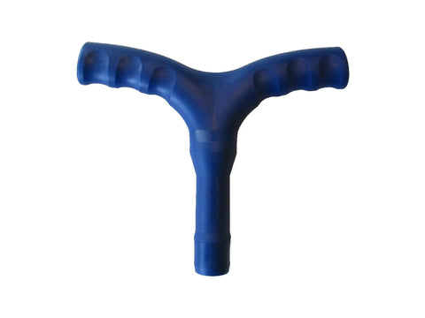 Portable Hand Powered Clothes Washer With Smooth Plunger Action Compact Collapsible Aluminum Handle durable blue plunger handle.