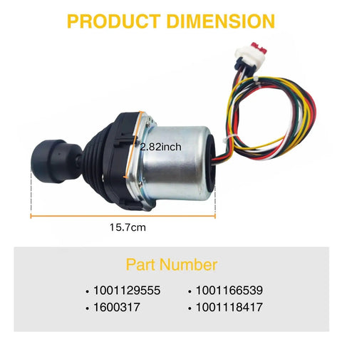 Industrial Grade Dual Axis Lift And Swing Joystick For Jlg Boom Machines Delivering Dead Straight Swap Wiring And Boss Tough Precision Switch Fits 18rs 600s Series