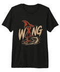 Premium Tri Blend Wing Foiling Tee For Wing Surfers And Foil Fans Dope Water Sports Shirt with wave graphic.