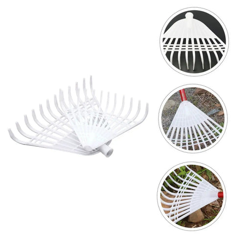 Two Pack Long Handle Gardening Rake With Sturdy Latex Soil Rake For Lawn And Garden Leveling Heavy Duty Agricultural Tool