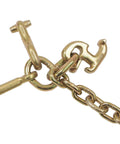 Beefy 5/16 Inch Grade 70 V Chain Bridle With RTJ Cluster Hooks And Grab Hooks, 3 Ft Legs, Tow Truck Chains metal hook detail