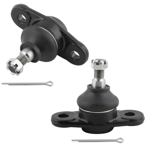 4Pc Front Lower Ball Joints And Front Sway Bar Link Kit Bolt-On Fit For Hyundai Accent 2006-2011, Kia Rio 2006-2011, Rio5 2006-2011 Replacement Parts K500015 K80858 K80859, black metal suspension parts