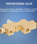 High Output Brake Proportioning Valve Replacement For Jeep Wrangler CJ XJ YJ Cherokee 1987 Through 2006 brass single valve unit