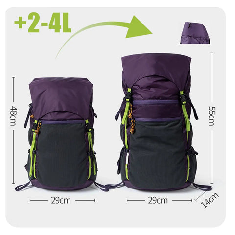 Ultralight 22L Waterproof Foldable Backpack For Hiking And Camping Expandable 2 To 4L Capacity Hydration Compatible Water Bag System