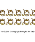 Metal clips for High Flow Inline Fuel Filter For Lawn Mowers And Small Engines With Wide Compatibility