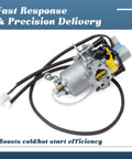 Carburetor Replacement Kit For 5000W Dual Fuel Inverter Generator 71367 70143 With Gaskets And Fuel Line, top view
