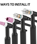100 Piece TIG Welding Torch Kit With Glass Cup And Stubby Gas Lens For WP 17 18 26 Torches Includes Alumina Nozzles