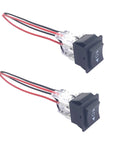 Four Pack 12V Reverse Polarity Switches With 6 Pin 3 Position On Off On Momentary RV Jack Rocker Switch 16A 250V AC Or 20A 125V AC Includes Pre Jumper Wires Durable Plastic And Metal Construction Easy To Install, two wired switches