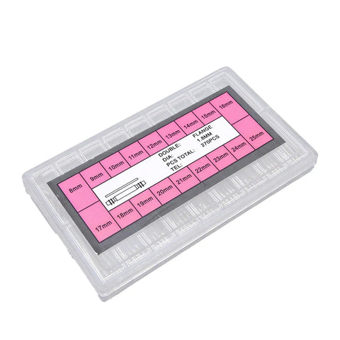 Pro Grade Gear 270 Pcs Watch Band Spring Pin Kit 0.8mm Stainless Steel Pins For 8mm To 25mm Straps organized storage case