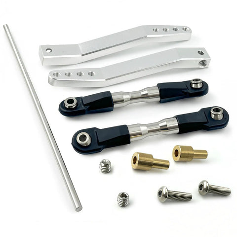 Rear Metal Sway Bar Anti Roll Kit For 1/10 RC Rock Crawler Beefy Aluminum Arms With Steel Sway Bar Adjustable Mounts